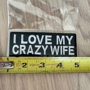 Harley Davidson Patch  I Love my Crazy Wife